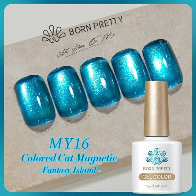 Born Pretty Fantasy Island Colored Cat Magnetic Gel Polish MY16 (10ml)