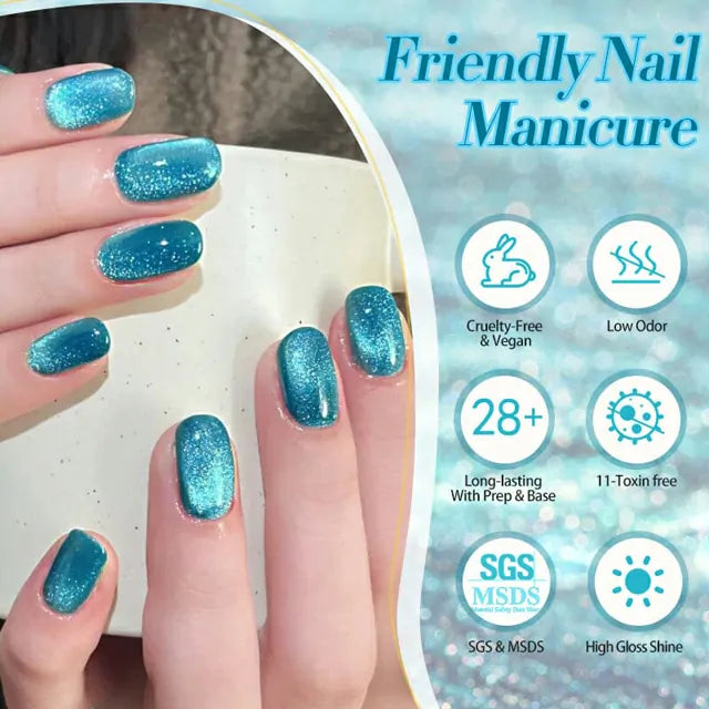 Born Pretty Fantasy Island Colored Cat Magnetic Gel Polish MY16 (10ml)