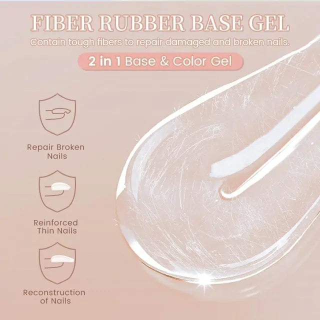 Born Pretty Fiber Rubber Base Gel Nude FB06 (10ml)