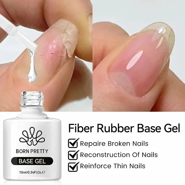 Born Pretty Fiber Rubber Base Gel Nude FB06 (10ml)