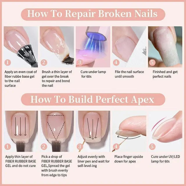 Born Pretty Fiber Rubber Base Gel Nude FB06 (10ml)