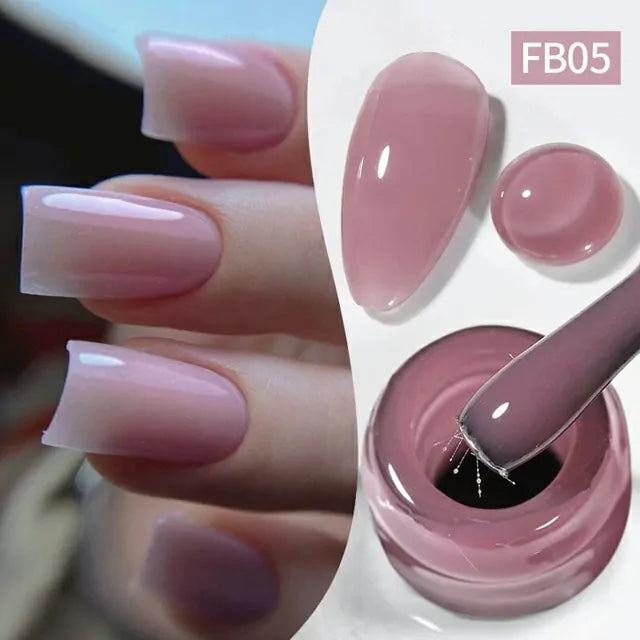 Born Pretty Fiber Rubber Base Gel Purplish Pink FB05 (10ml)