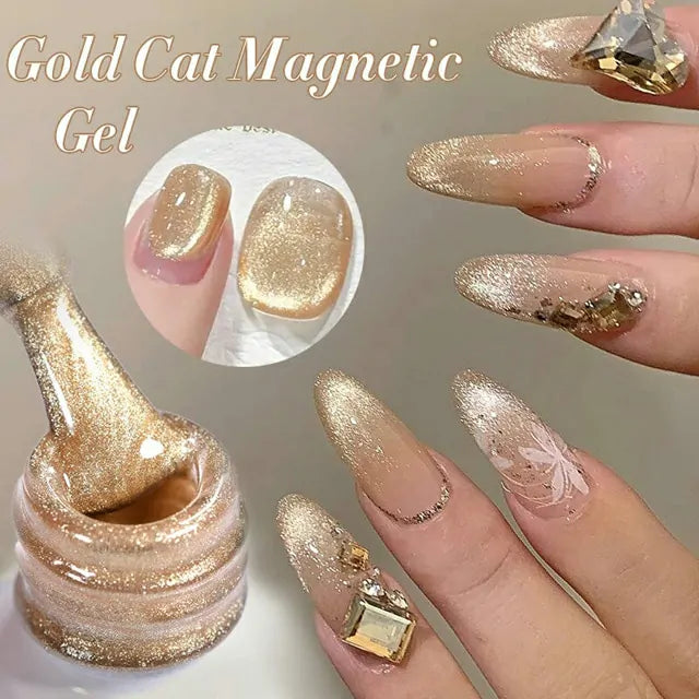 Born Pretty Gold Cat Magnetic Gel Nail Polish GC02 (10ml)