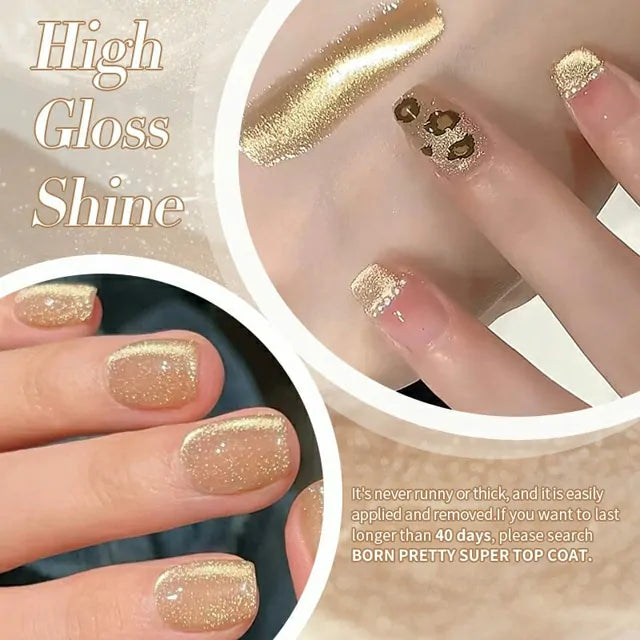 Born Pretty Gold Cat Magnetic Gel Nail Polish GC02 (10ml)