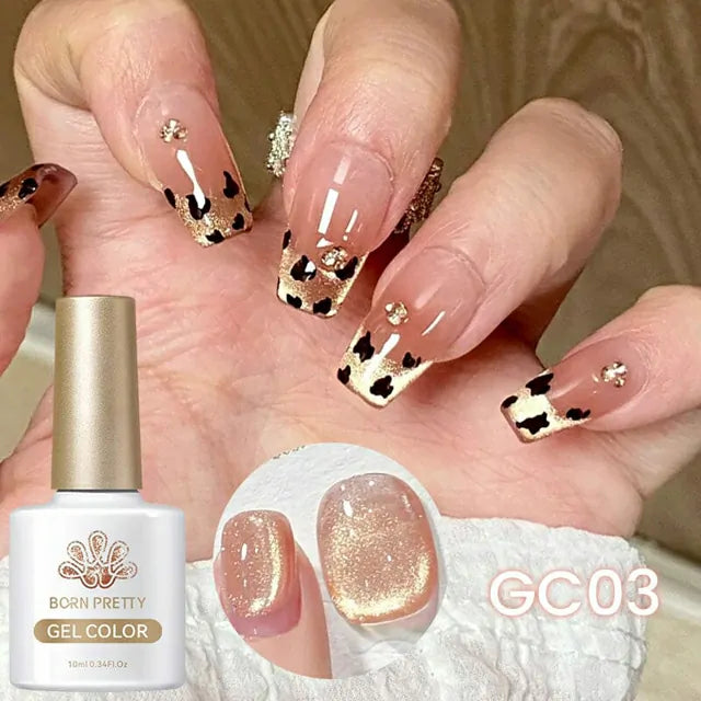 Born Pretty Gold Cat Magnetic Gel Nail Polish GC03 (10ml)