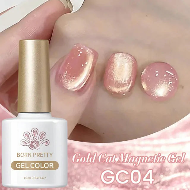 Born Pretty Gold Cat Magnetic Gel Nail Polish GC04 (10ml)