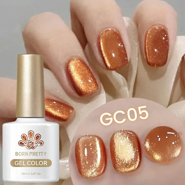 Born Pretty Gold Cat Magnetic Gel Nail Polish GC05 (10ml)