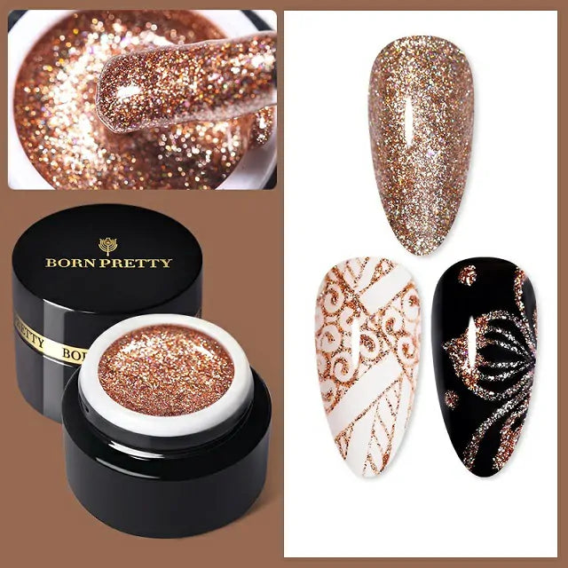 Born Pretty Goldenrod Shiny Glitter Painting Gel GP03 (5ml)