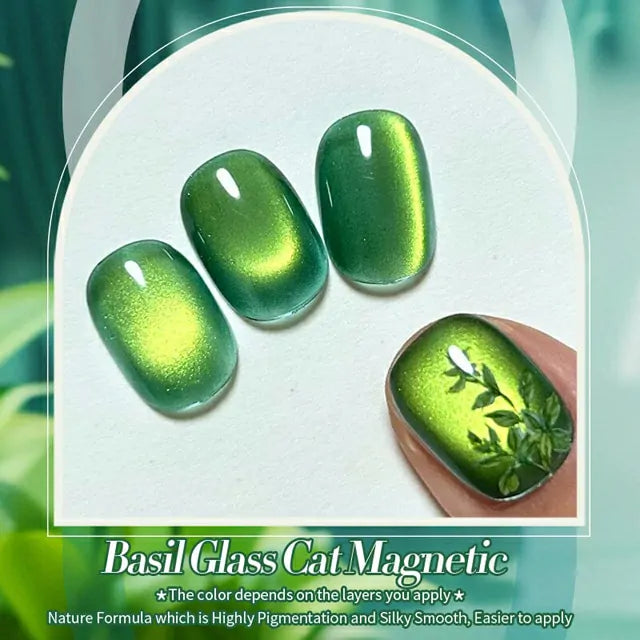 Born Pretty Green Cat Magnetic Gel Polish - Basil MY39 (10ml)