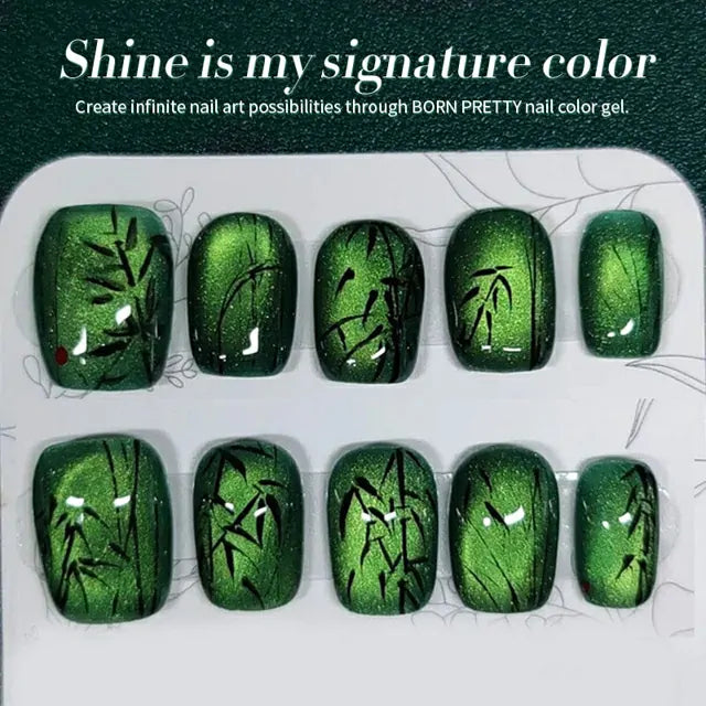 Born Pretty Green Cat Magnetic Gel Polish - Basil MY39 (10ml)