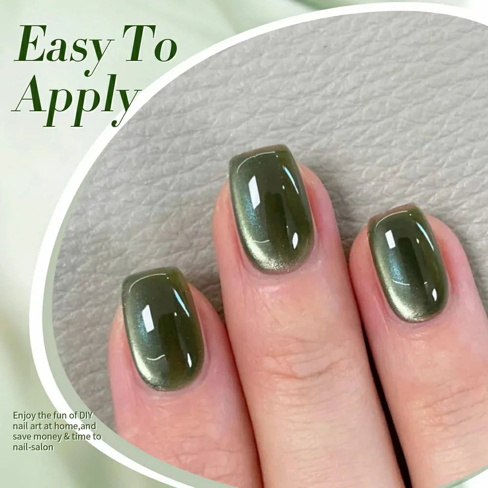 Born Pretty Green Cat Magnetic Gel Polish Dark - Emerald MY41 (10ml)