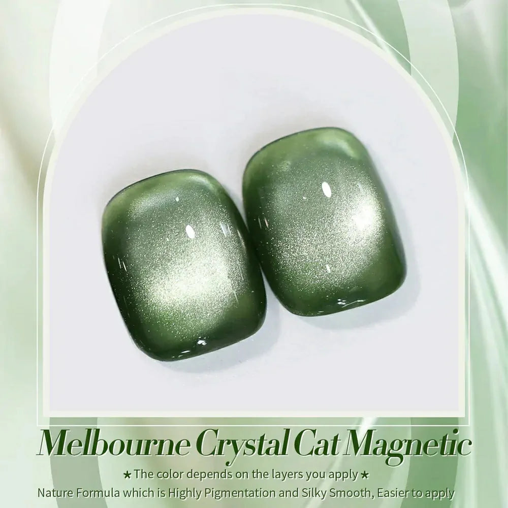 Born Pretty Green Cat Magnetic Gel Polish Dark - Emerald MY41 (10ml)