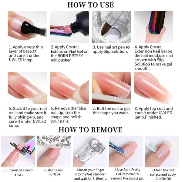 Born Pretty Jelly Nude Nail Extension Poly Gel AB19 (30ml)