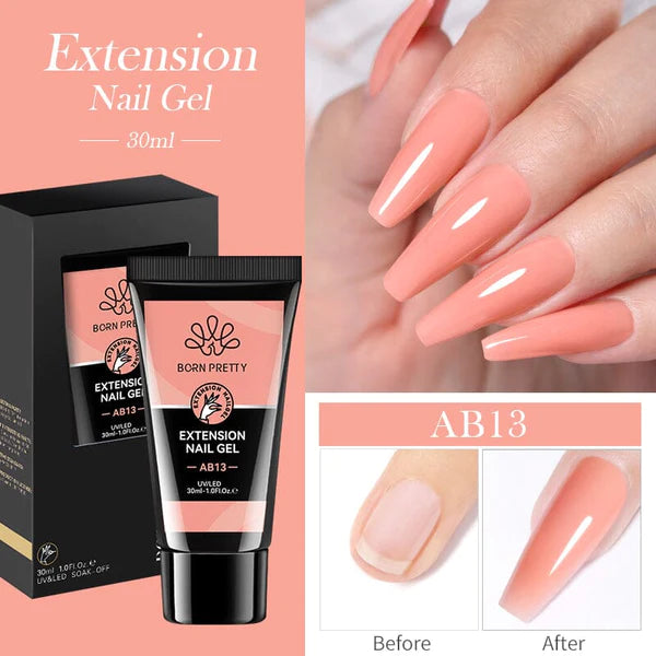 Born Pretty Jelly Nude Nail Extension Poly Gel AB13 (30ml)