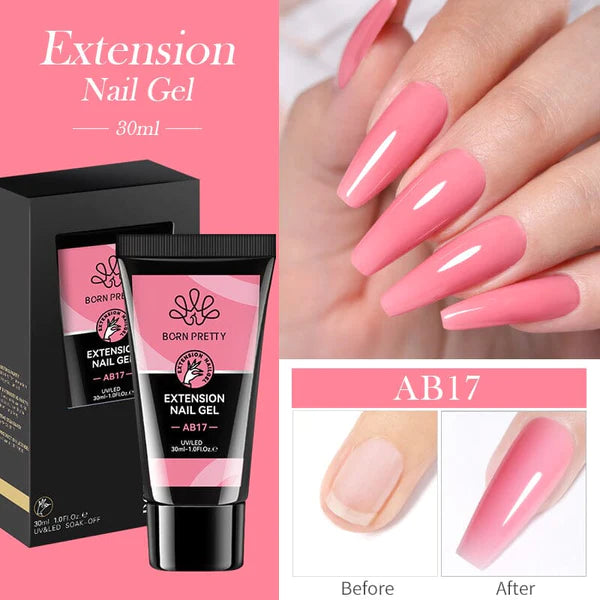 Born Pretty Jelly Nude Nail Extension Poly Gel AB17 (30ml)