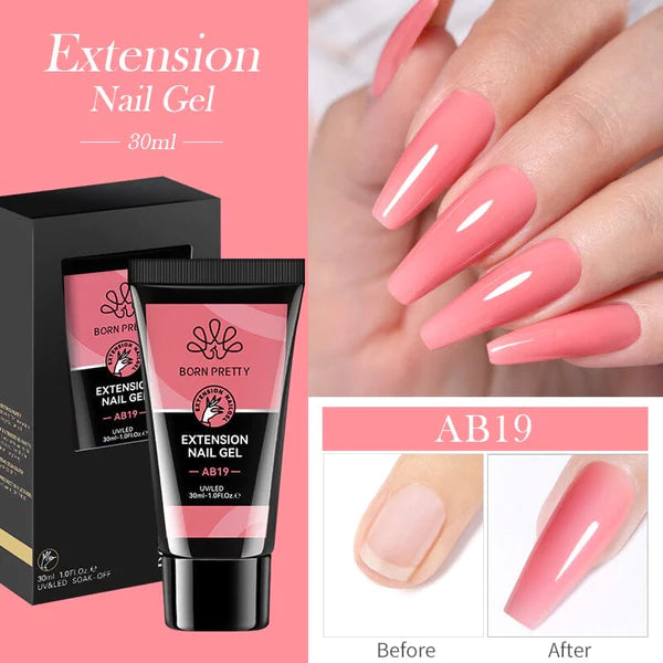 Born Pretty Jelly Nude Nail Extension Poly Gel AB19 (30ml)