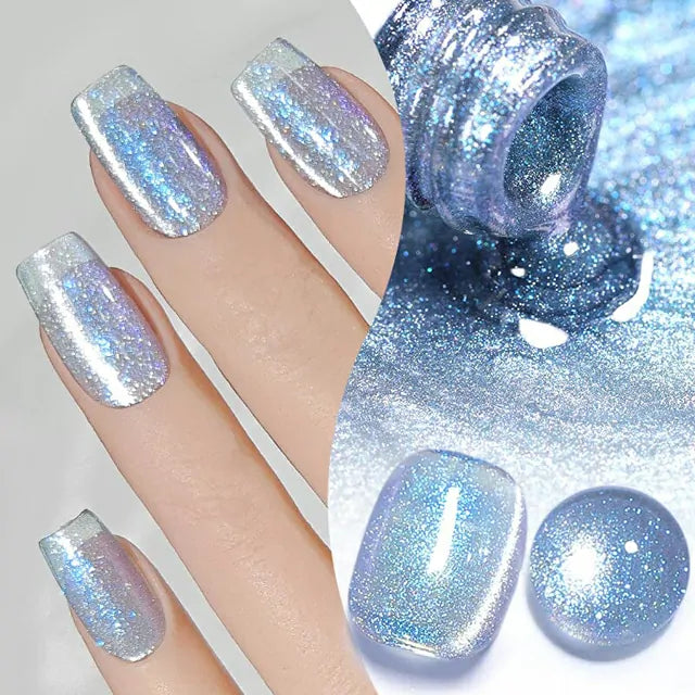 Born Pretty Light Blue Cat Magnetic Gel Polish - Glacier MY37 (10ml)
