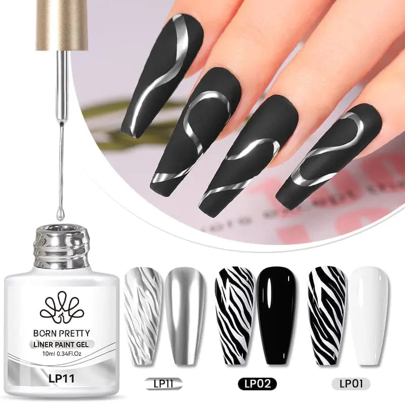 Born Pretty Liner Paint Gel Yellow LP04 (10ml)