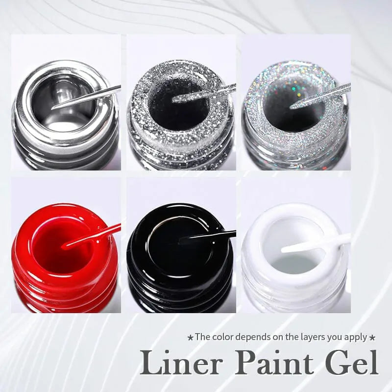 Born Pretty Liner Paint Gel Yellow LP04 (10ml)