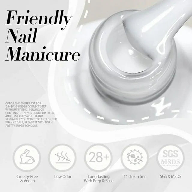 Born Pretty Milky Jelly White Gel (10ml)