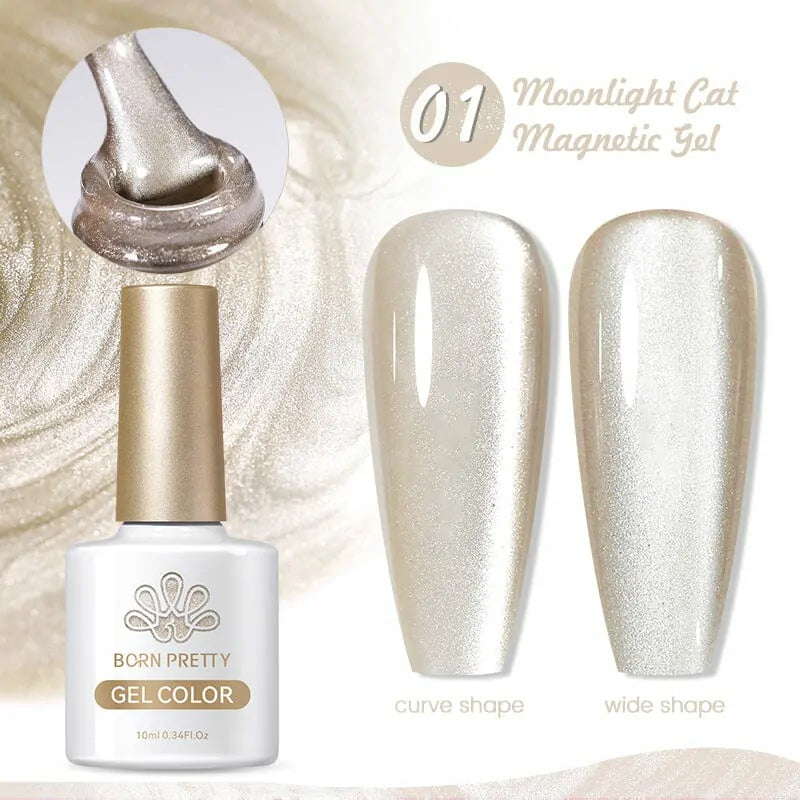 Born Pretty Moonlight Cat Magnetic Gel Polish 01 (10ml)