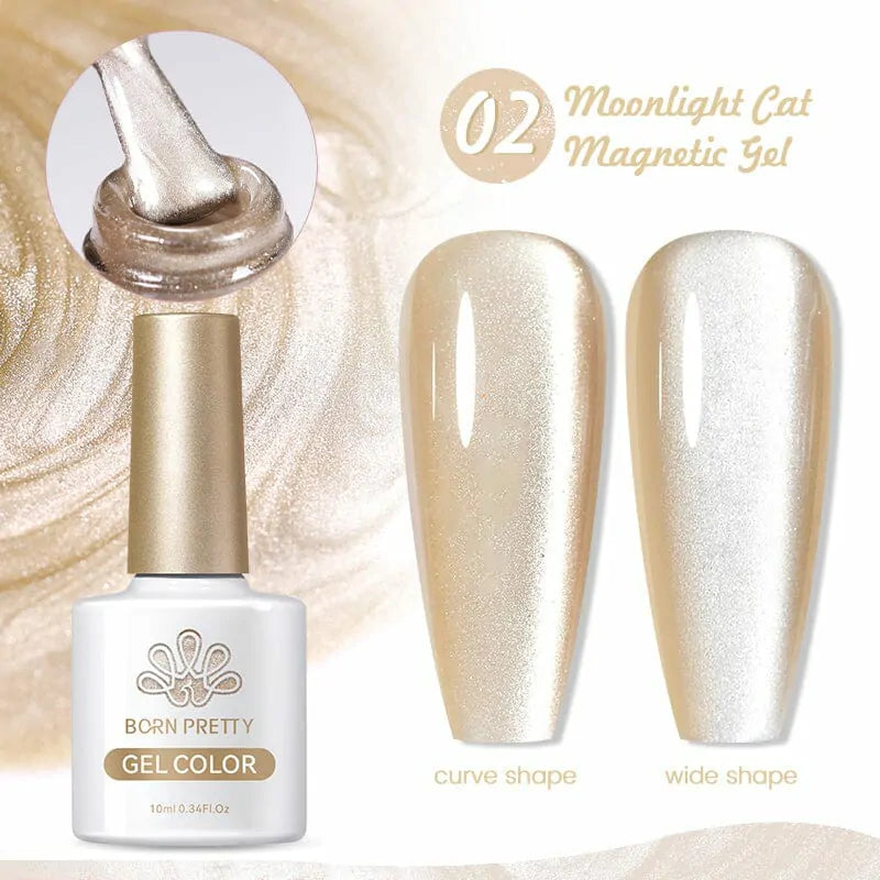 Born Pretty Moonlight Cat Magnetic Gel Polish 02 (10ml)