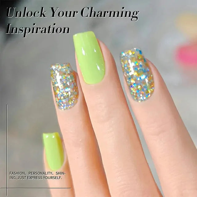 Born Pretty Multicolor Sequins Glitter Gel Polish Hummingbird SG02 (10ml)