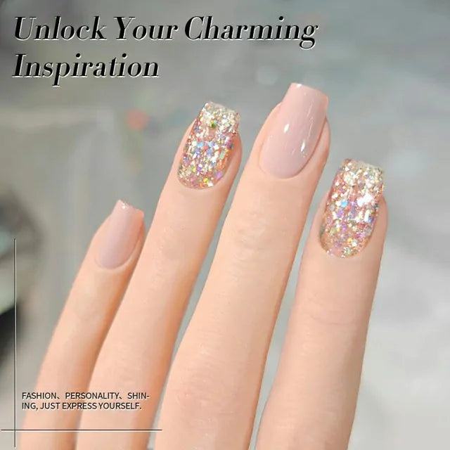 Born Pretty Multicolor Sequins Glitter Gel Polish Rainbow Island SG04 (10ml)
