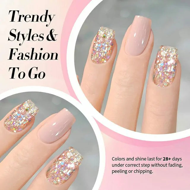 Born Pretty Multicolor Sequins Glitter Gel Polish Rainbow Island SG04 (10ml)