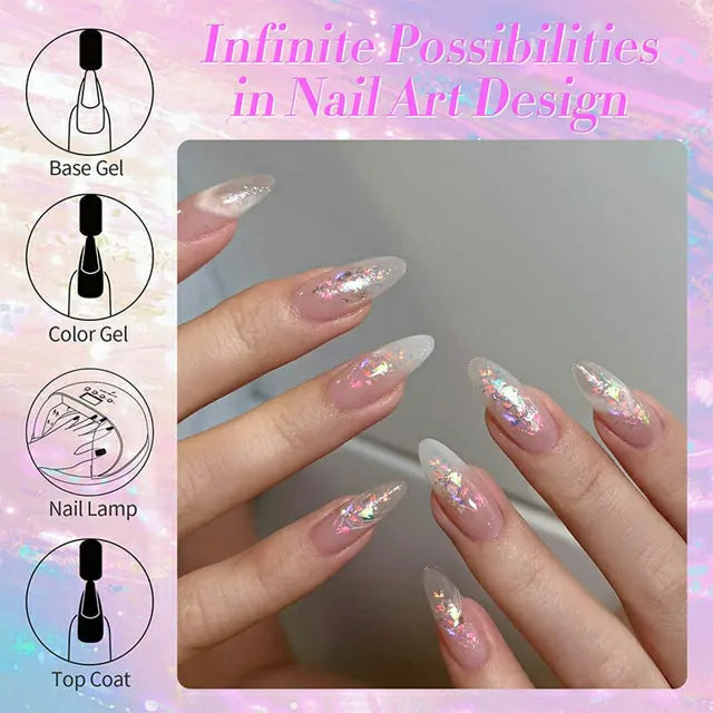 Born Pretty Multicolor Sequins Glitter Gel Polish Rippling Dream SG01 (10ml)