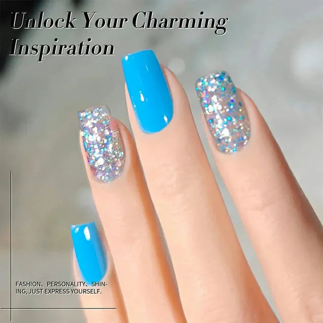 Born Pretty Multicolor Sequins Glitter Gel Polish Stained Glass SG03 (10ml)