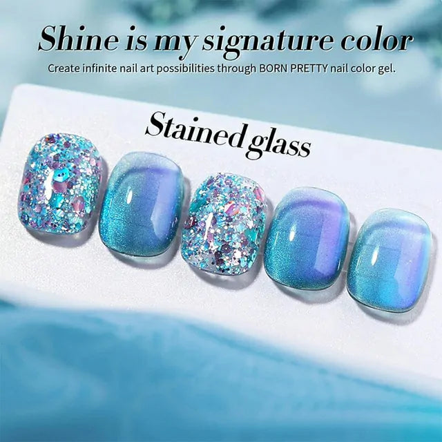 Born Pretty Multicolor Sequins Glitter Gel Polish Stained Glass SG03 (10ml)
