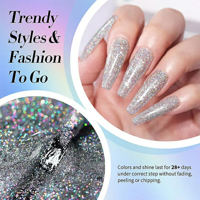 Born Pretty Multicolor Shinny Glitter Gel Polish Super Laser LS01 (10ml)