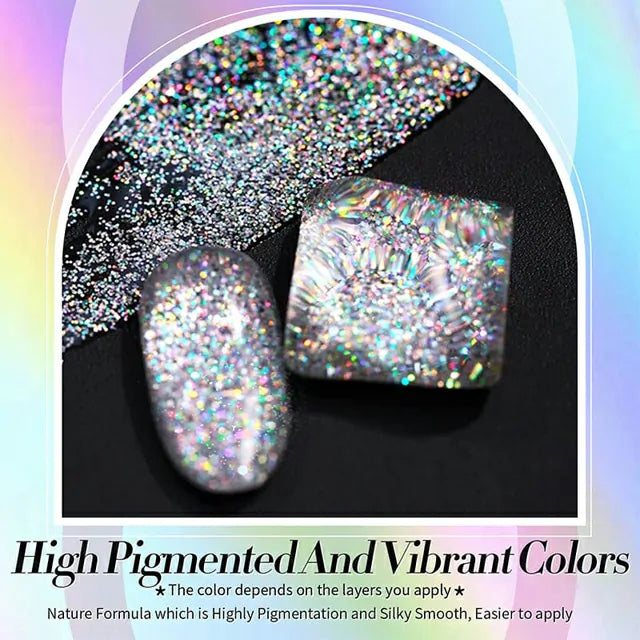 Born Pretty Multicolor Shinny Glitter Gel Polish Super Laser LS01 (10ml)