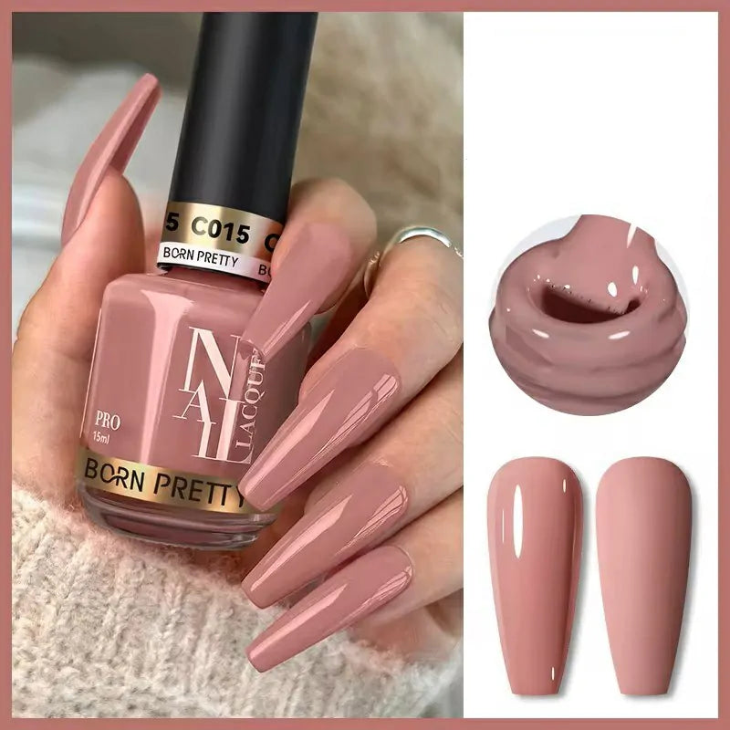 Born Pretty Nail Lacquer (15ml) Rosy Brown