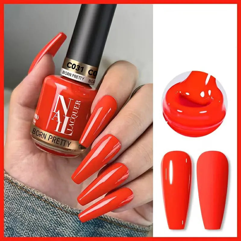 Born Pretty Nail Lacquer (15ml) Orange Red