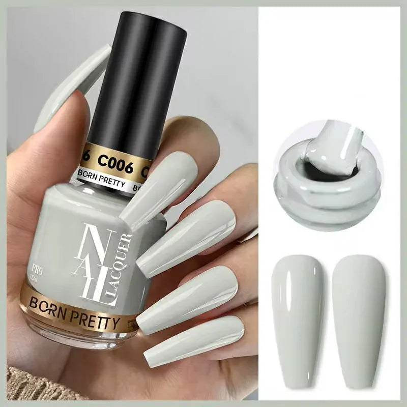 Born Pretty Nail Lacquer (15ml) Ash Grey