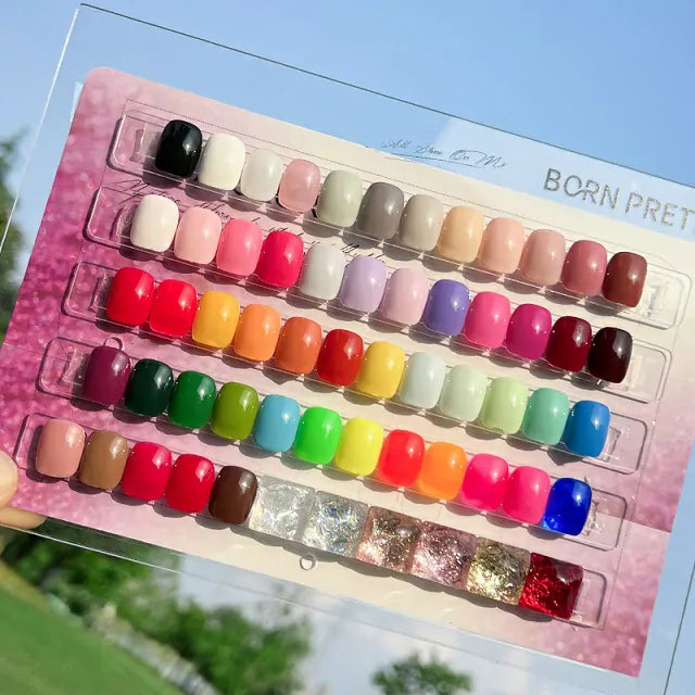 Born Pretty Nail Lacquer (15ml) Gold Chunky Glitter