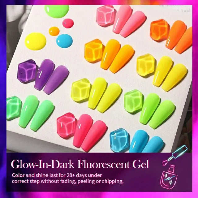 Born Pretty Neon Luminous Glow In The Dark Gel Nail Polish (7ml)