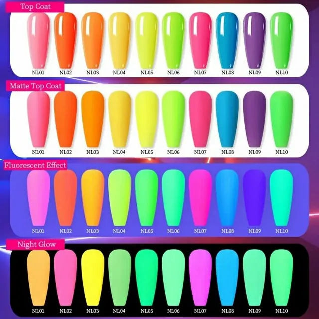 Born Pretty Neon Luminous Glow In The Dark Gel Nail Polish (7ml)