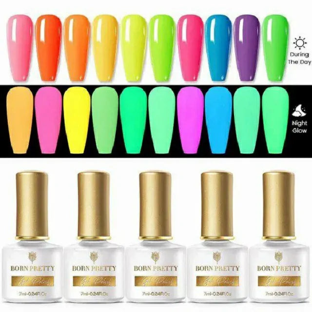 Born Pretty Neon Luminous Glow In The Dark Gel Nail Polish (7ml)