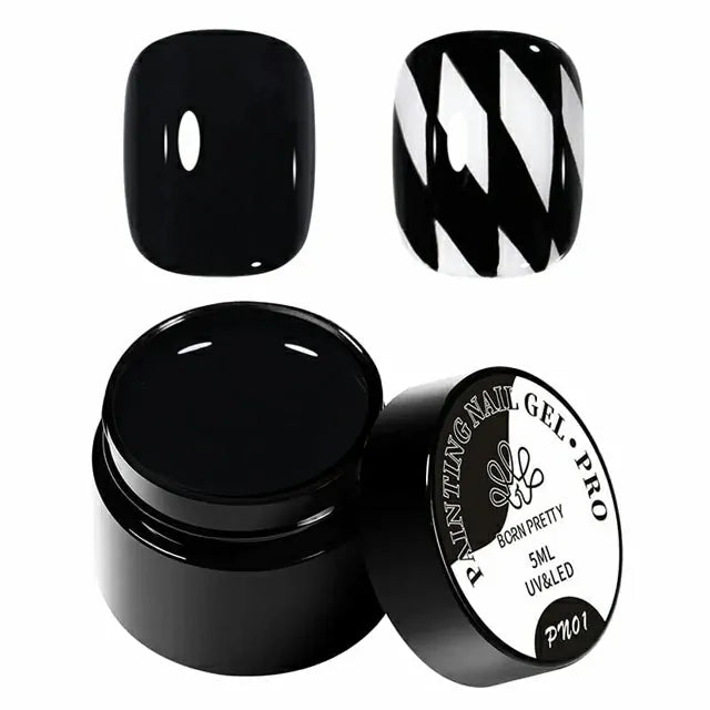 Born Pretty PRO Painting Nail Gel Black (5ml)
