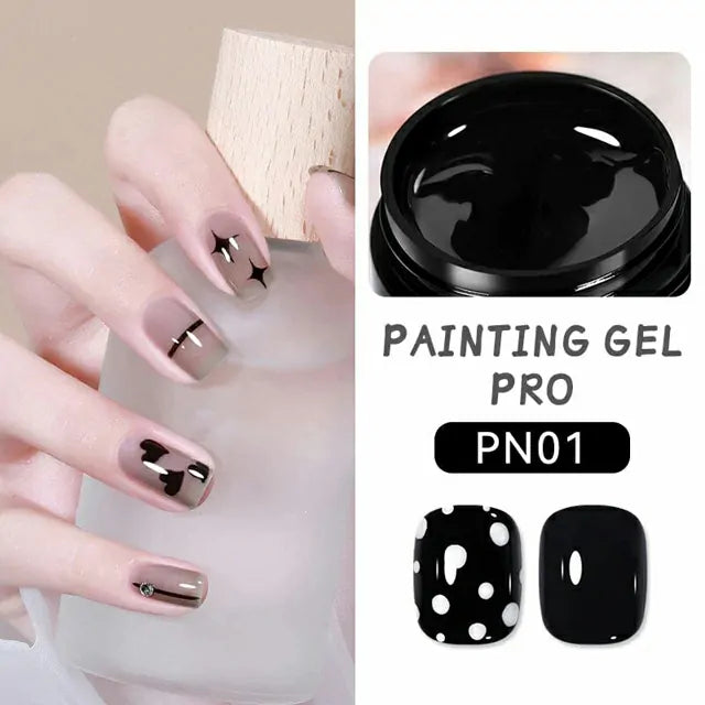 Born Pretty PRO Painting Nail Gel Black (5ml)