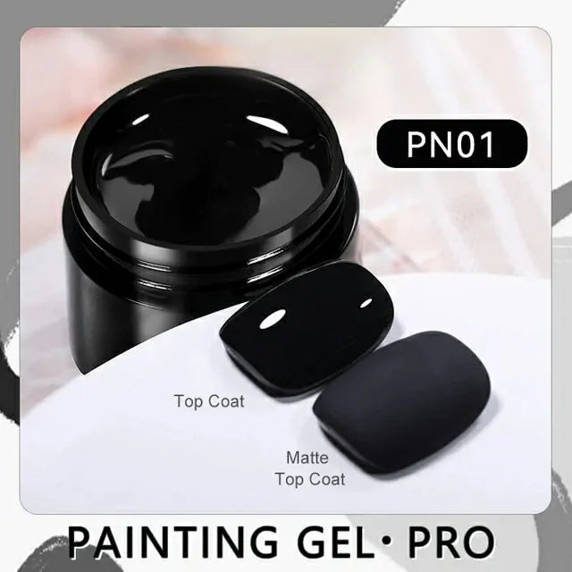 Born Pretty PRO Painting Nail Gel Black (5ml)