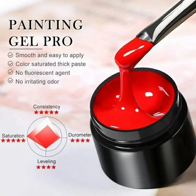 Born Pretty PRO Painting Nail Gel Black (5ml)
