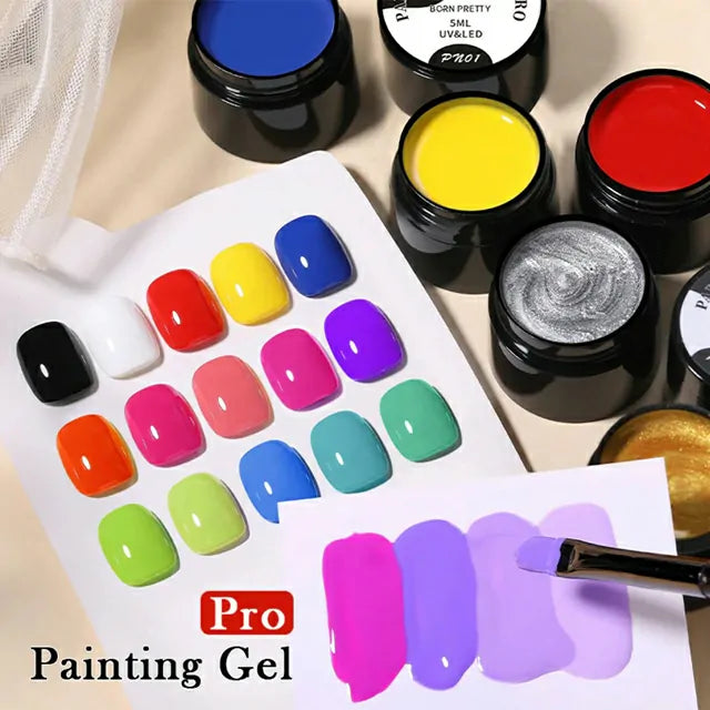 Born Pretty PRO Painting Nail Gel Black (5ml)