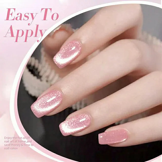 Born Pretty Pink Cat Magnetic Gel Polish - Myrtle MY40 (10ml)