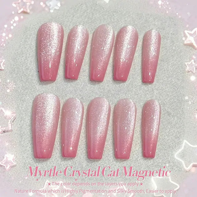 Born Pretty Pink Cat Magnetic Gel Polish - Myrtle MY40 (10ml)