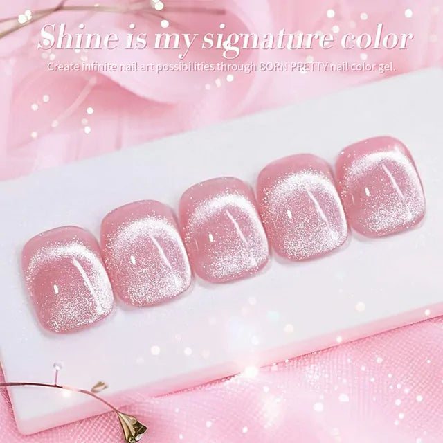 Born Pretty Pink Cat Magnetic Gel Polish - Myrtle MY40 (10ml)