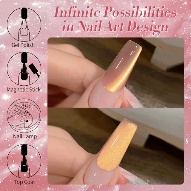 Born Pretty Pink Cat Magnetic Gel Polish Violet Haze MY45 (10ml)